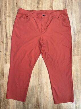 Public Rec Men's Slim Stretch Chinos in Coral Red
